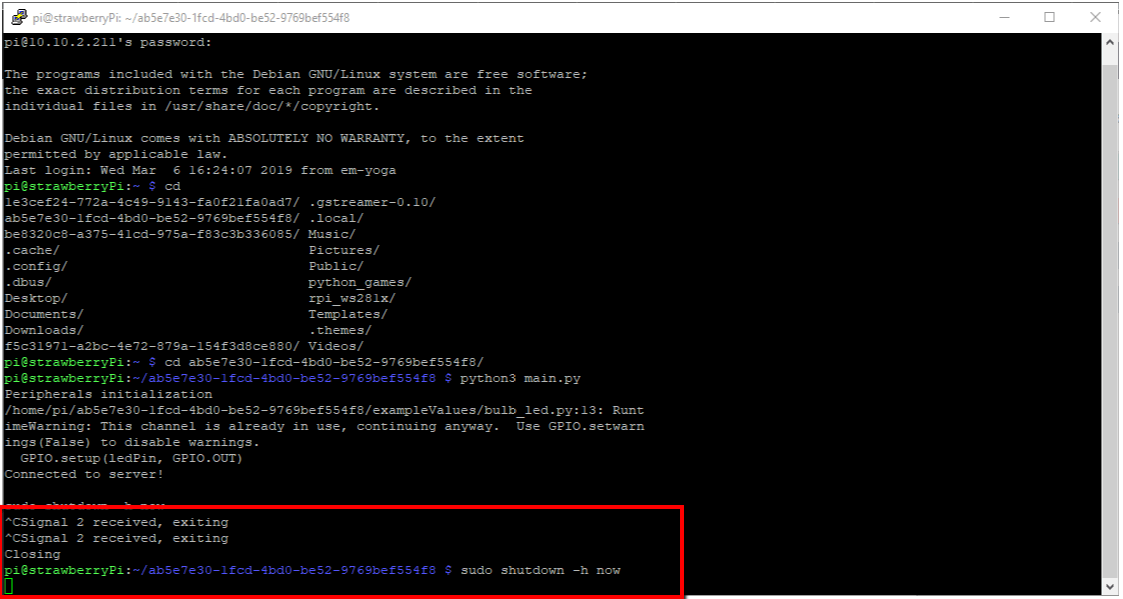Shutdown Pi