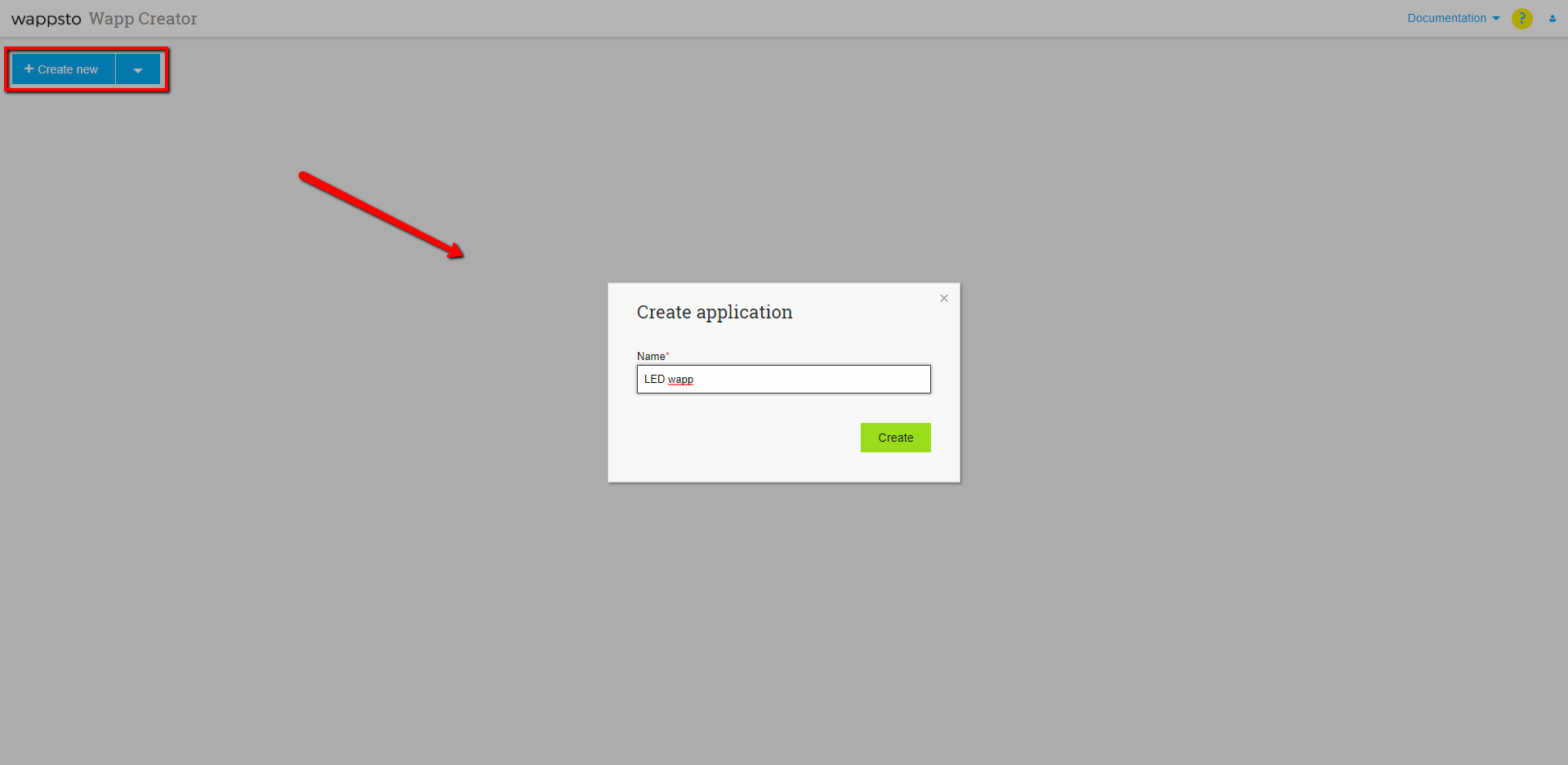 Create a Wapp