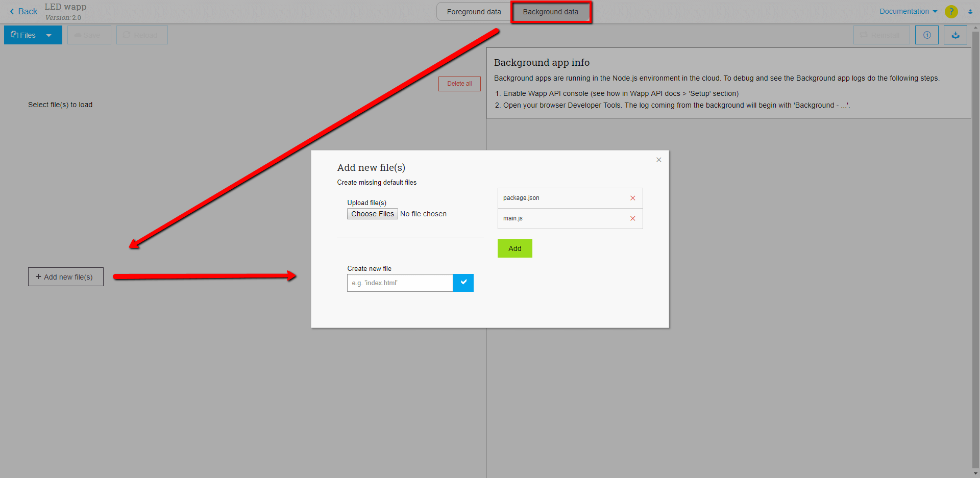Create blinking task